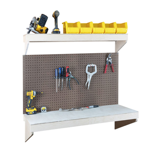 SHEDorize Workbench with Pegboard and Accessories - 24" x 48"