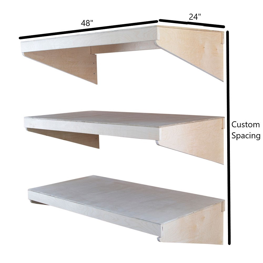 3 Tiered Wall Mounted Shelves